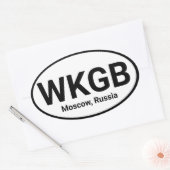 ラジオお気に入りのステーション 楕円形シール (封筒)