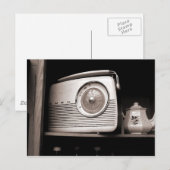 ラジオとティーポット ポストカード (正面/裏面)