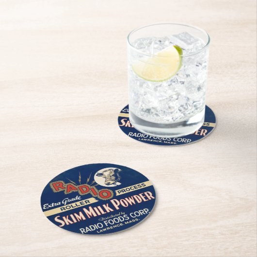 ラジオのエキストラグレードのローラープロセススキムミルクパウダー。 ラウンドペーパーコースター (インサイチュ)