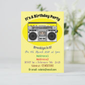 ラジオの漫画イラスト 招待状 (スタンド正面)