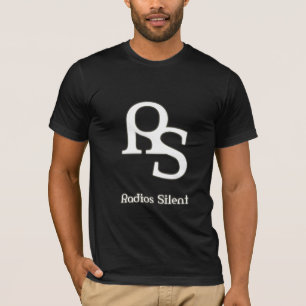 ラジオの静かなロゴのティー Tシャツ