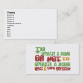 ラジオを作動させるため 名刺 (正面/裏面)