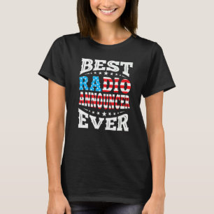 ラジオアナウンサー47月4日アメリカFl Tシャツ