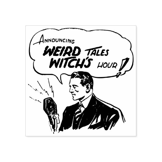 ラジオアナウンサー・レトロ ラバースタンプ (インプリント)