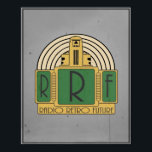 ラジオレトロフューチャーArte Decoロゴポスター ポスター<br><div class="desc">Youtube上のRadio Retrofutureチャンネルのロゴ，クリエイターの顧客の要求で，詳細についてはwww.radioretrofuture.com</div>