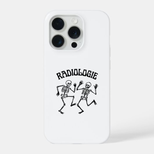 ラジオロジー スケルトン ダンス ヴィンテージ ユーモア iPhoneケース (裏面)