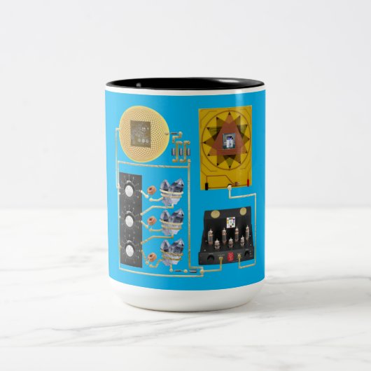 ラジオン3ダイヤルカップ ツートーンマグカップ (中央)