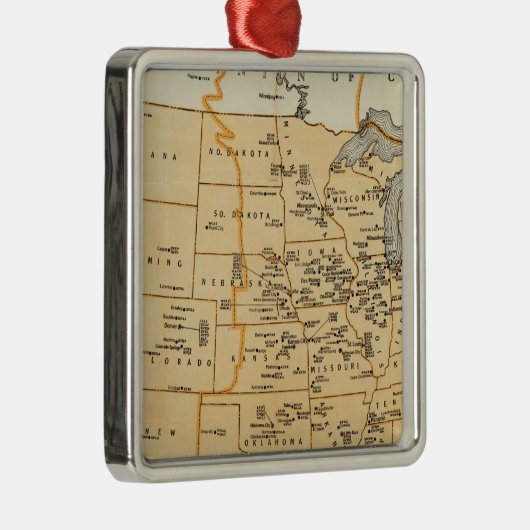 ラジオ放送局の統一された州 メタルオーナメント (右)