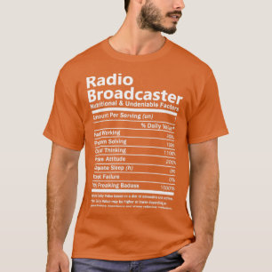 ラジオ放送用栄養及びウンデニ Tシャツ