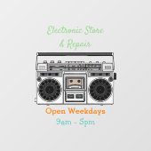 ラジオ漫画イラストレーション ウィンドウサイン (シート)