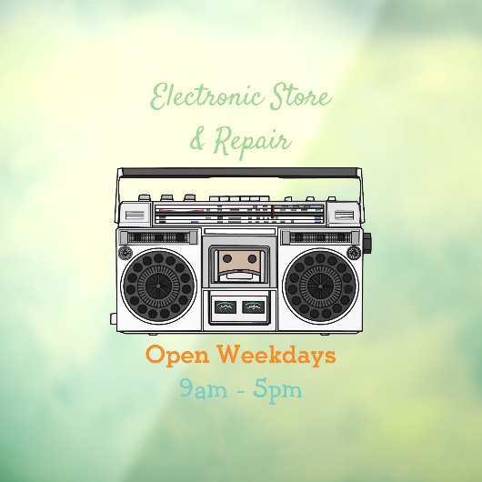 ラジオ漫画イラストレーション ウィンドウサイン (シート3)