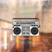 ラジオ漫画イラストレーション ウィンドウサイン (シート2)