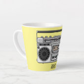 ラジオ漫画イラストレーション カフェラテマグ (左アングル)