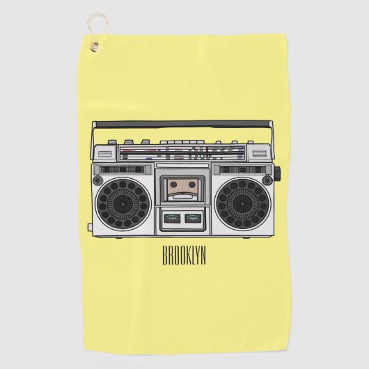 ラジオ漫画イラストレーション ゴルフタオル (正面)