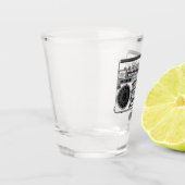 ラジオ漫画イラストレーション ショットグラス (左)