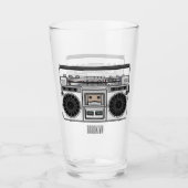 ラジオ漫画イラストレーション タンブラーグラス (正面)
