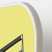 ラジオ漫画イラストレーション ピックルボールラケット (左詳細)