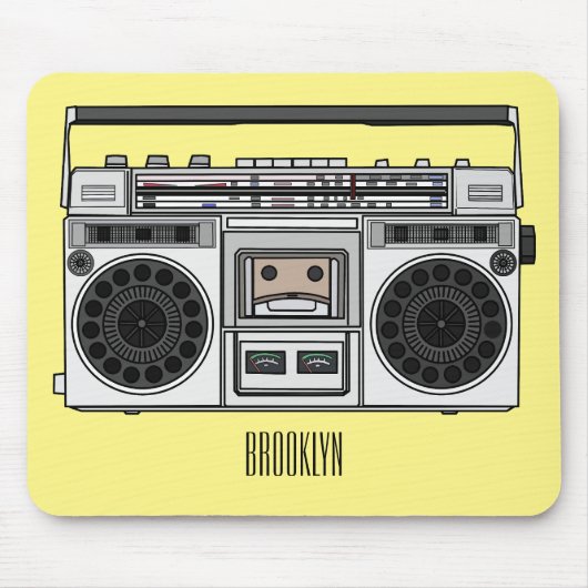 ラジオ漫画イラストレーション マウスパッド (正面)