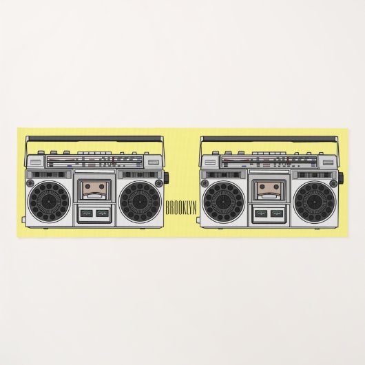 ラジオ漫画イラストレーション ヨガマット (正面(横))