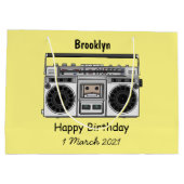 ラジオ漫画イラストレーション ラージペーパーバッグ (裏面)