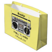 ラジオ漫画イラストレーション ラージペーパーバッグ (裏面アングル)