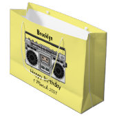 ラジオ漫画イラストレーション ラージペーパーバッグ (正面アングル)