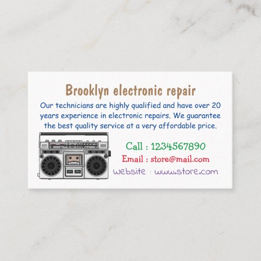 ラジオ漫画イラストレーション 名刺 (正面)