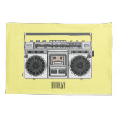 ラジオ漫画イラストレーション 枕カバー (裏面)