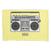 ラジオ漫画イラストレーション 枕カバー (正面)