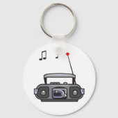 ラジオ遊の音楽キーチェーン キーホルダー (正面)