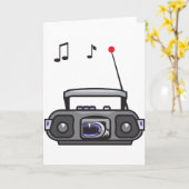 ラジオ遊の音楽グリーティングカード カード (黄色い花)