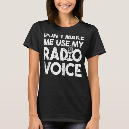 ラジオ音声無線操作子を使用しない1 Tシャツ (正面)