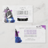 ラジオ/ラジオ・ホスト/ポッドキャスト/歌手 名刺 (正面/裏面)