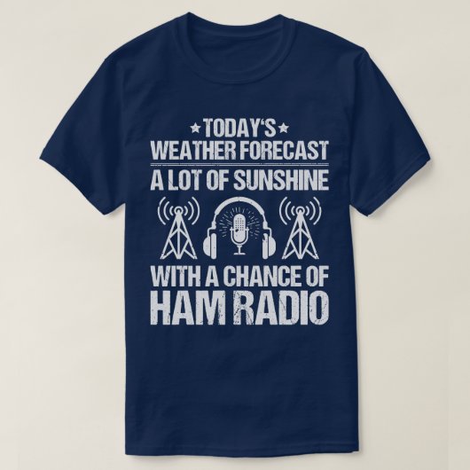 ラジオHamアマチュア無線操縦士Ham Radio (13) Tシャツ (デザイン正面)