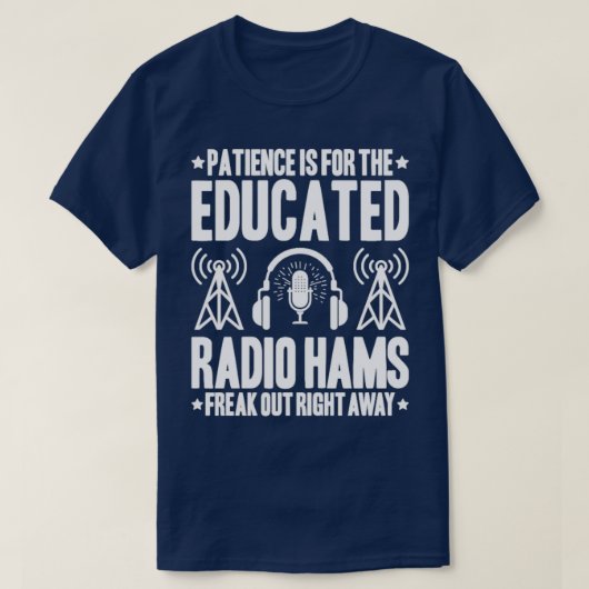 ラジオHamアマチュア無線操縦士Ham Radio 21 Tシャツ (デザイン正面)