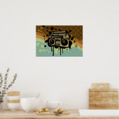 ラジカセ ポスター (キッチン)