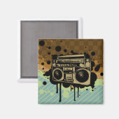 ラジカセ マグネット (正面/裏面)