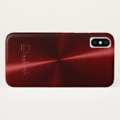 ラジカッコいいアル鋼の光沢 Case-Mate iPhoneケース (裏面(横))