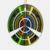 ラジカラフルアルアートプリント セラミックオーナメント (左)