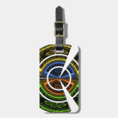 ラジカラフルアルアートプリント ラゲッジタグ (正面縦)