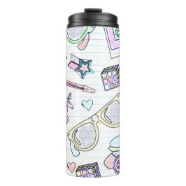 ラジカルおもしろい80年代着色本模様 タンブラー