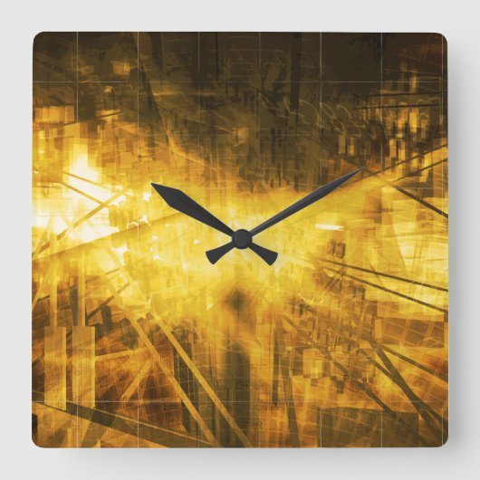 ラジカルアート32壁時計 スクエア壁時計 (正面)
