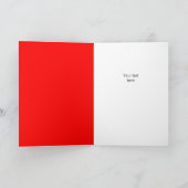 ラジカルサンタクロースおもしろいレジストミームカスタム文字 シーズンカード (内部)