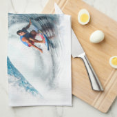 ラジカルサーファー1Bキッチンタオル キッチンタオル (四つ折り)