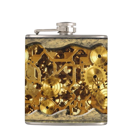 ラジカルスチームパンク10フラッ包まれたク フラスク (正面)