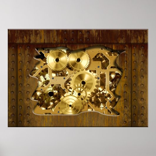 ラジカルスチームパンク3プリント ポスター (正面)