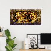 ラジカルスチームパンク4プリント ポスター (ホームオフィス)