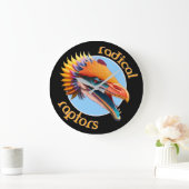 ラジカルラプトル恐竜の時計 ラージ壁時計 (ホーム)