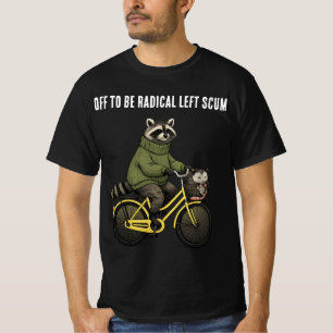 ラジカルレフトスカムになるぞ、アライグマ・ポッサム Tシャツ