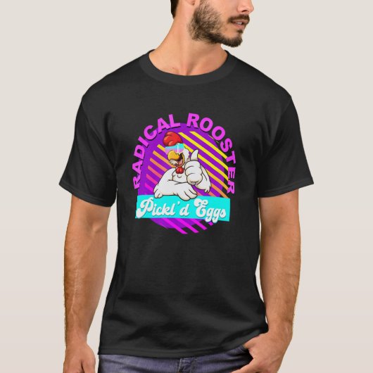 ラジカルロースター ピクルス卵 ニワトリ 引用 Tシャツ (正面)